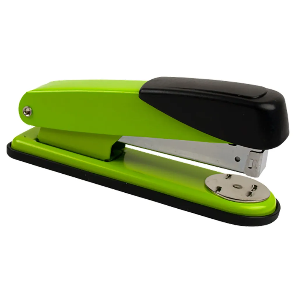 metal staplers - half strip - lime green