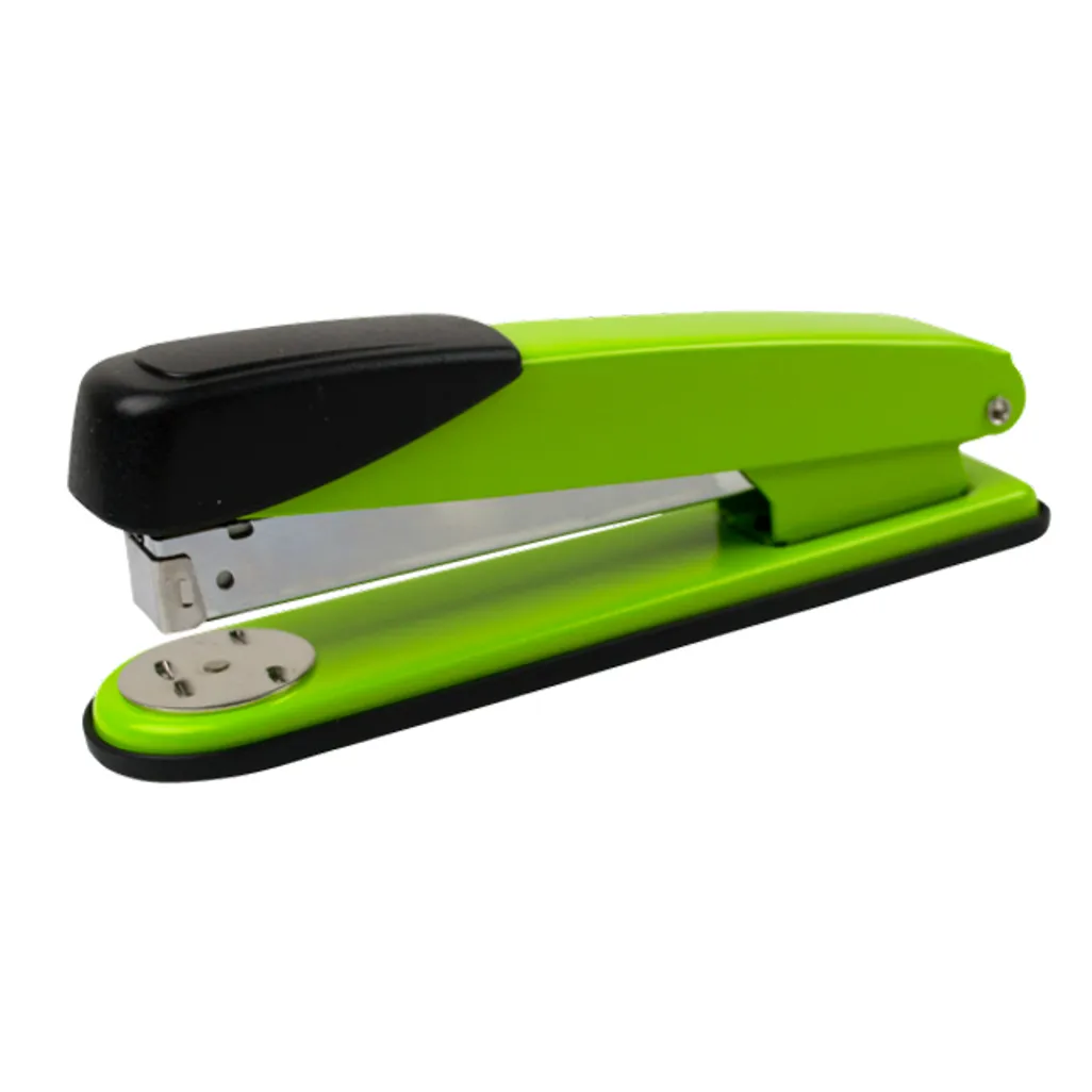 metal staplers - full strip - lime green