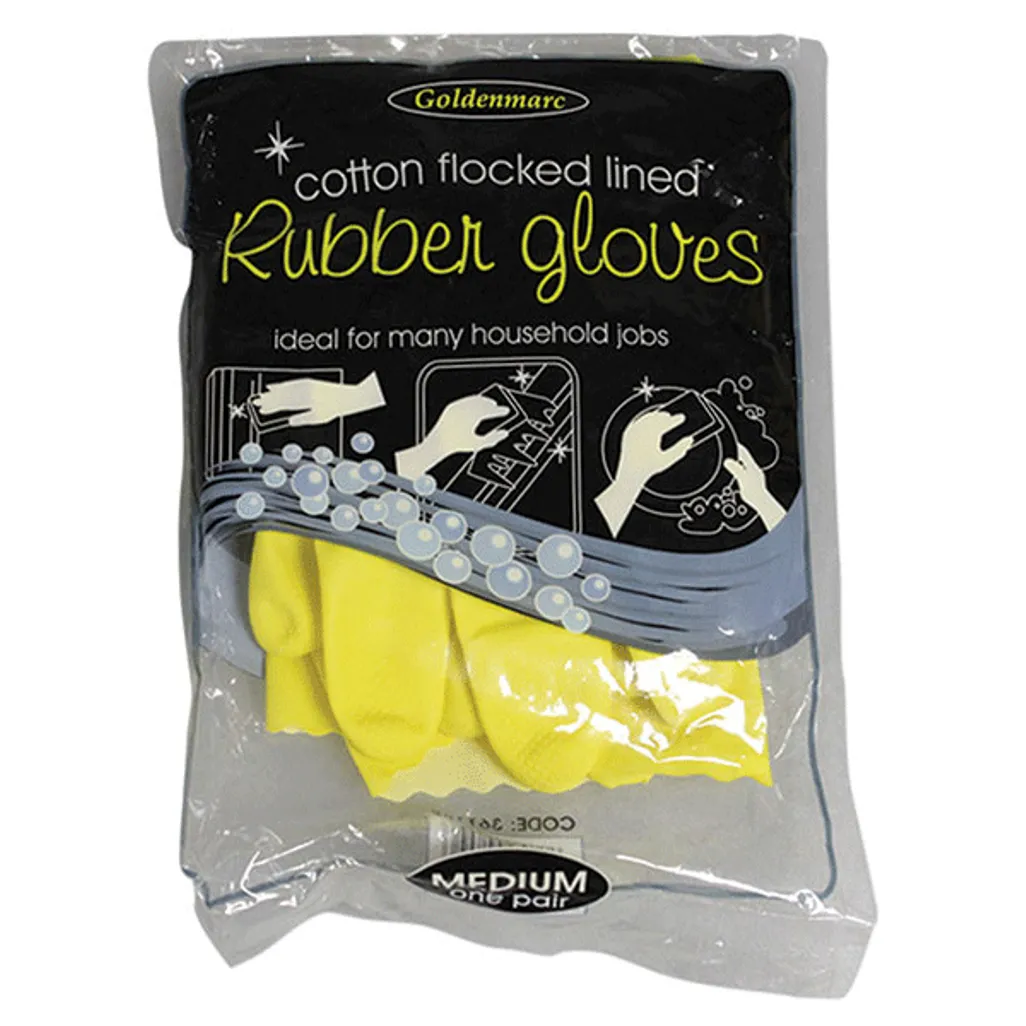 kitchen cleaning equipment - rubber gloves medium