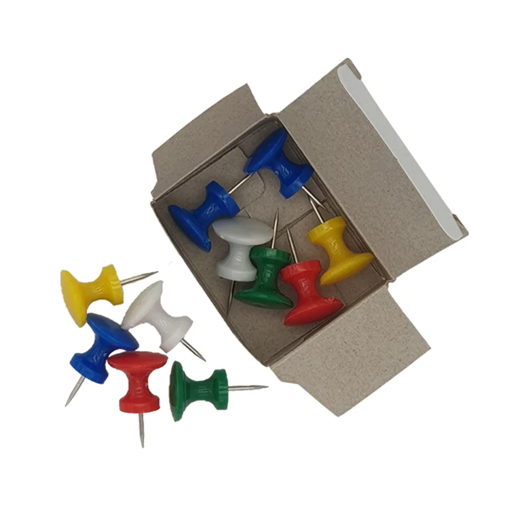 push pins - giant push pins - assorted - 6 pack