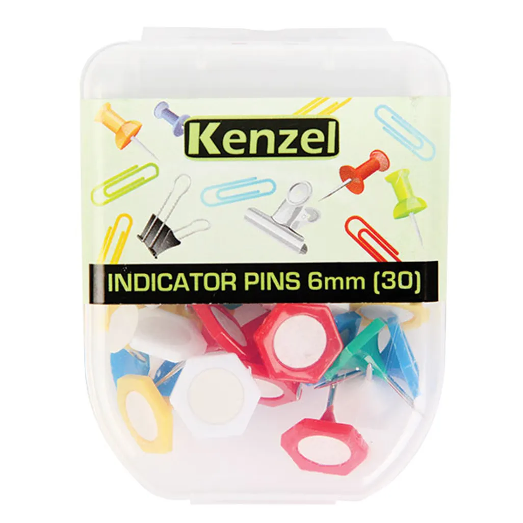 indicator pins - pins - assorted - 30 pack