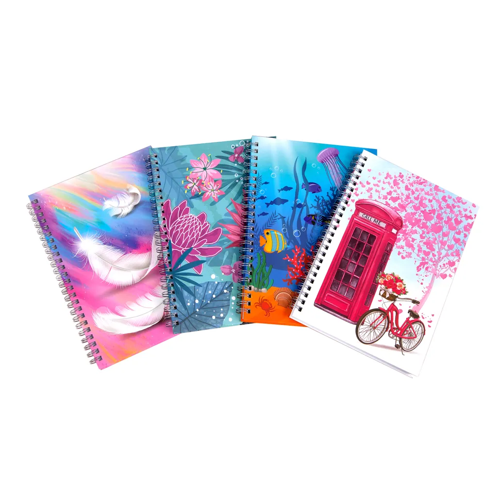 a5 hard cover notebooks 80 page assorted PMB Office National