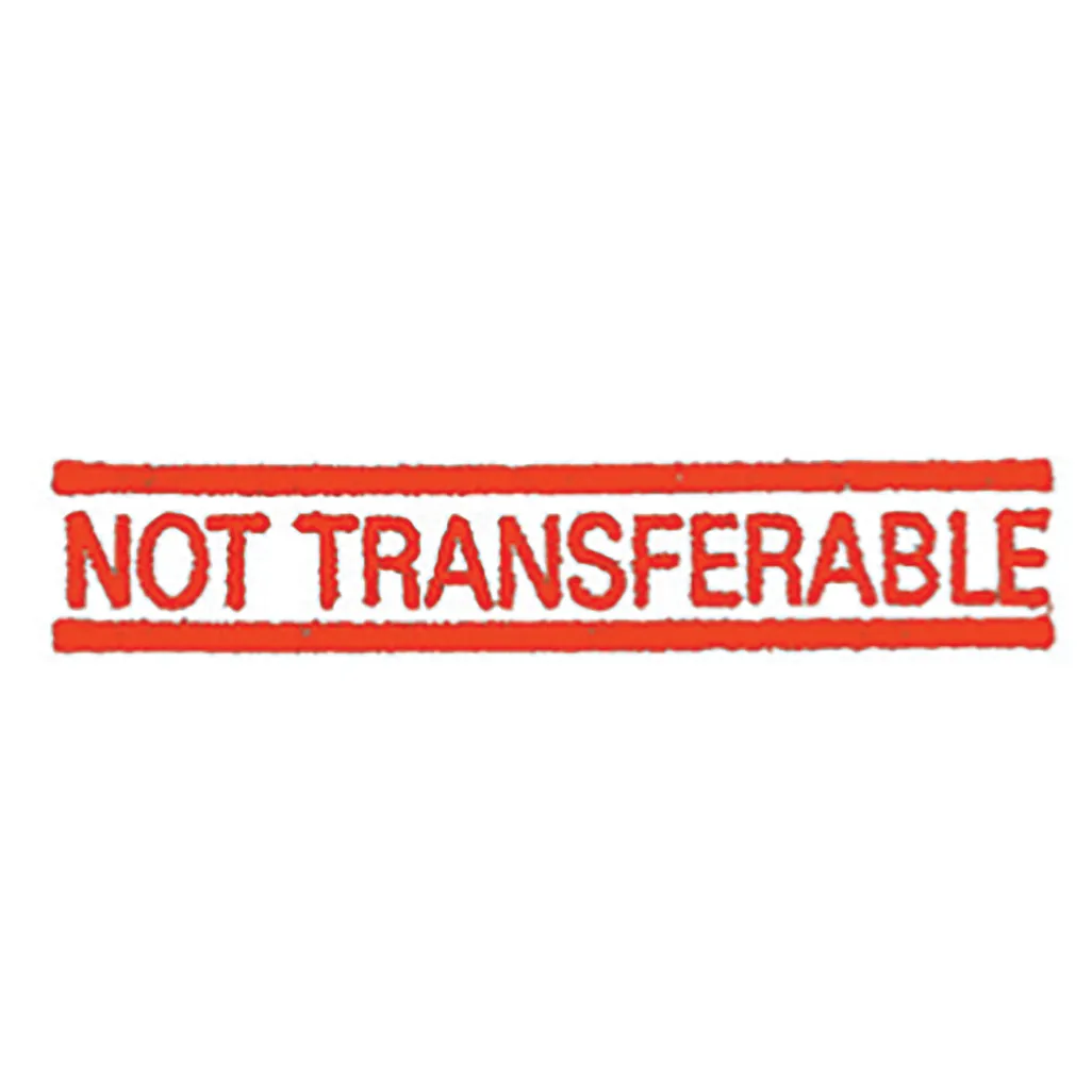 x-stamper - not transferable sf16 - red