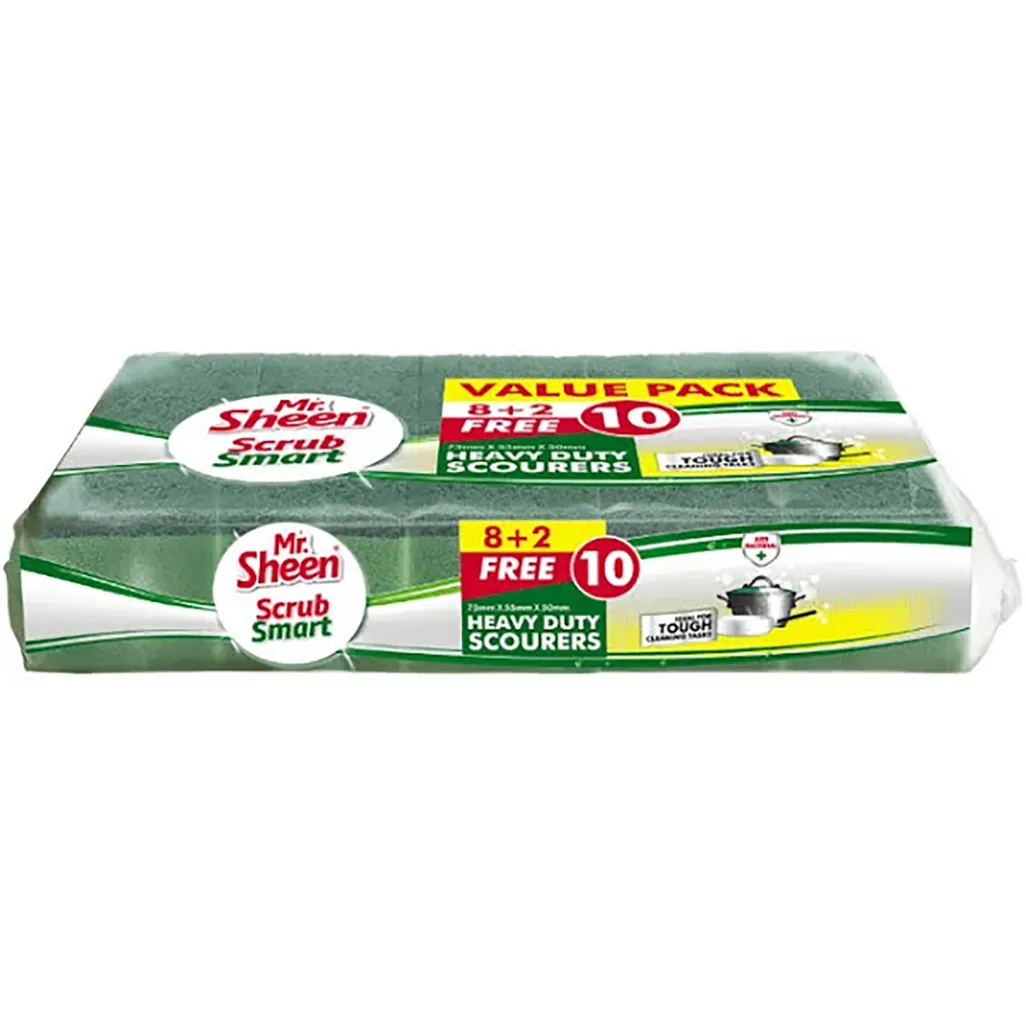 cleaning products & equipment - heavy duty scourers - 10 pack
