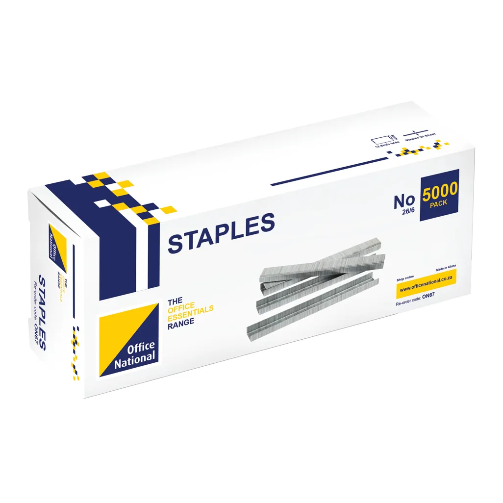 staples - 26/6 - 5000 pack