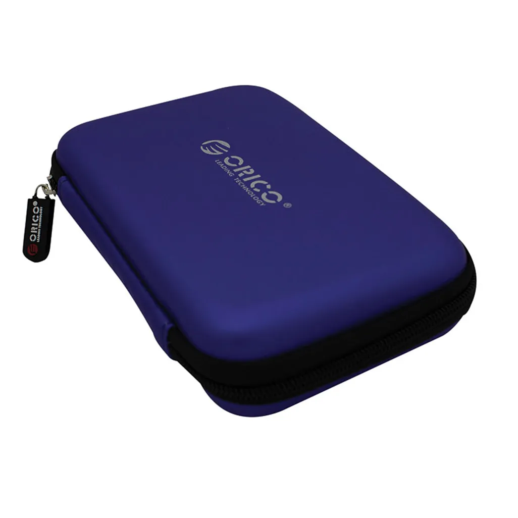 portable hard drive protector bag - 2.5" - blue