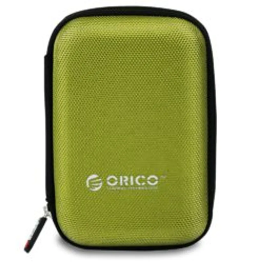 portable hard drive protector bag - 2.5" - green