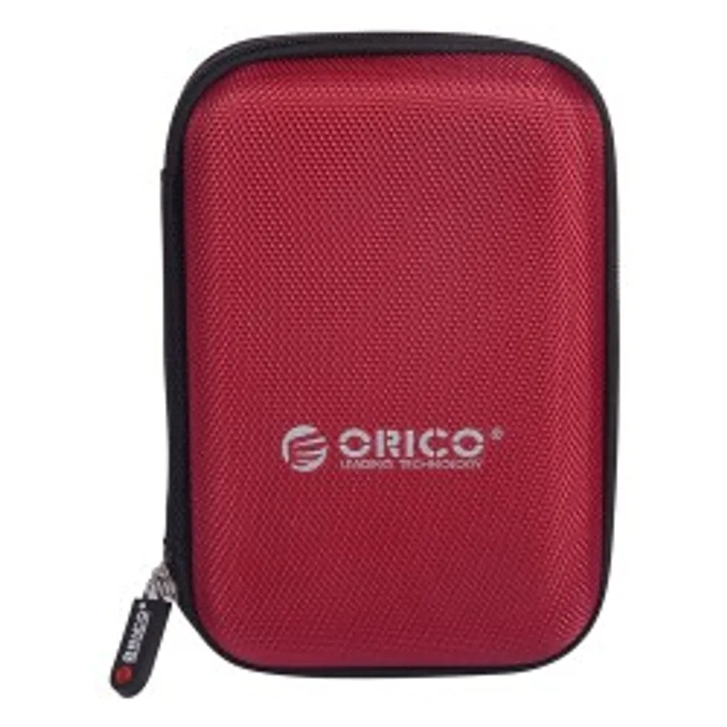 portable hard drive protector bag - 2.5" - red