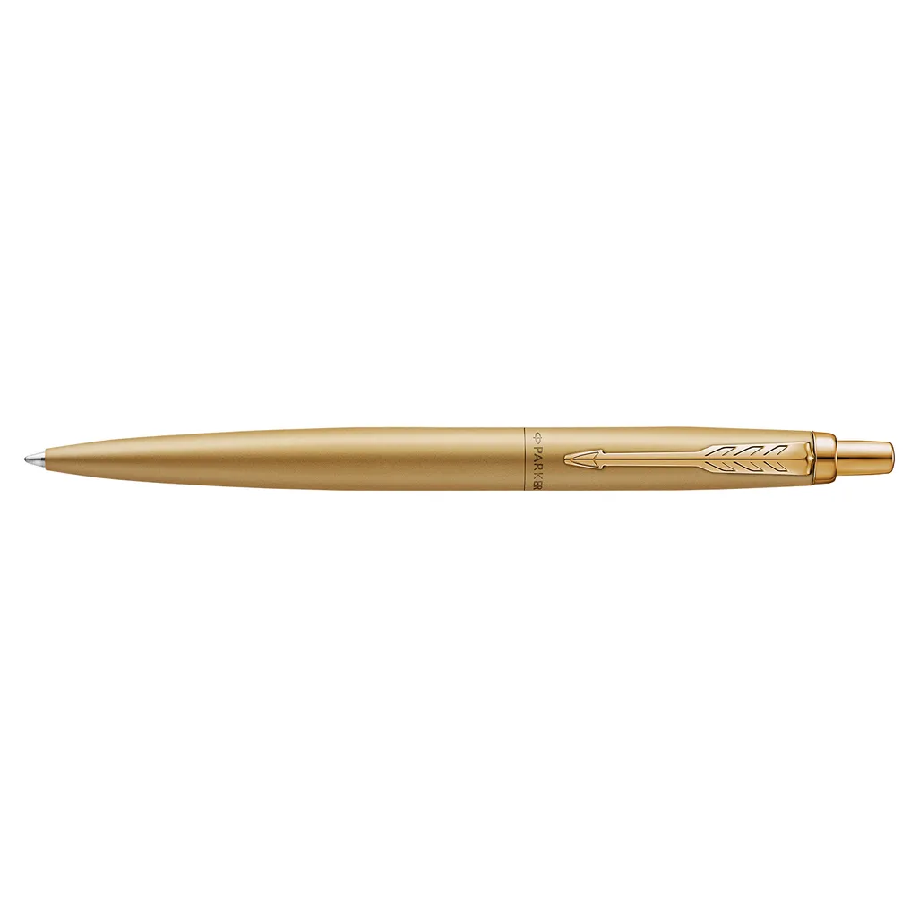 jotter ballpoint pen - 0.7mm monochrome gold/gold trim - blue