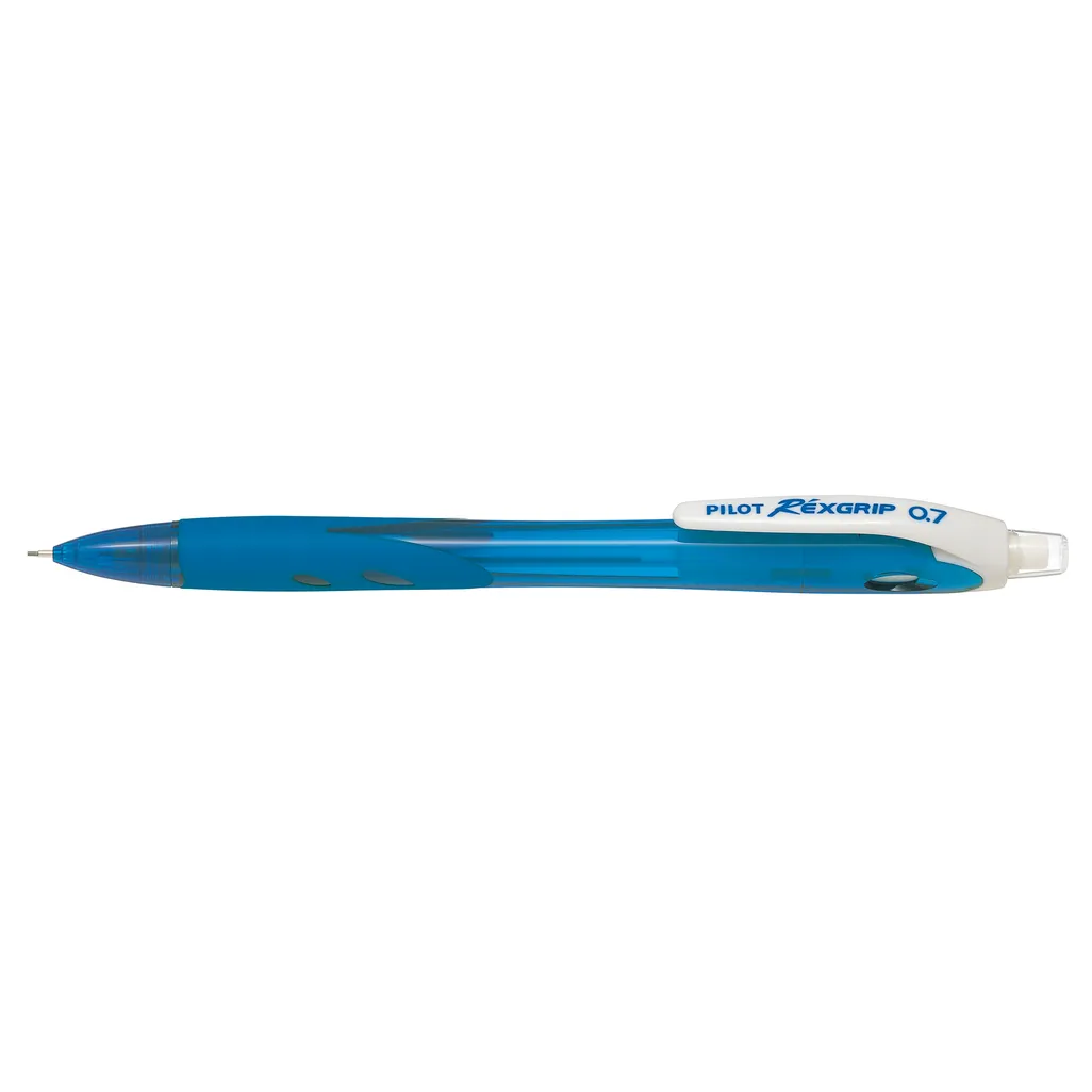 rexgrip clutch pencil - 0.7mm light blue barrel - light blue