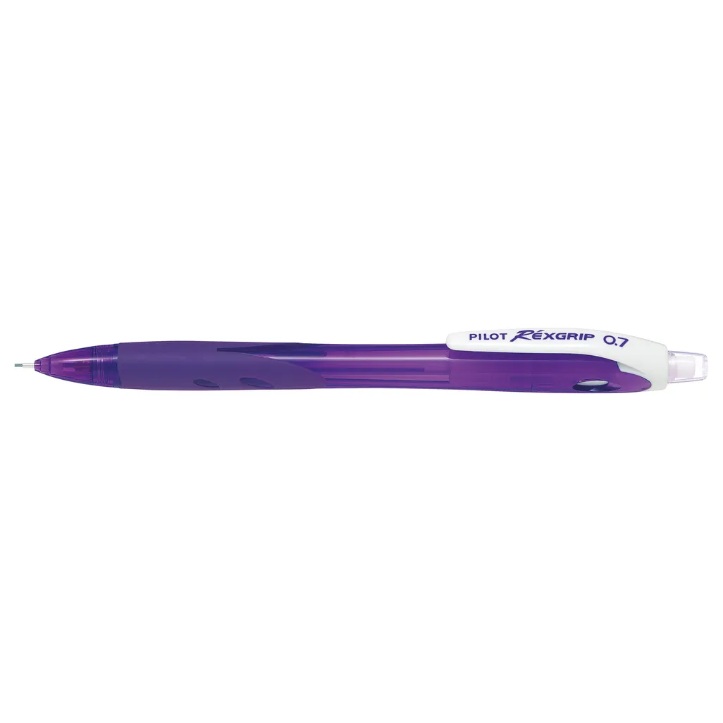 rexgrip clutch pencil - 0.7mm violet barrel - violet