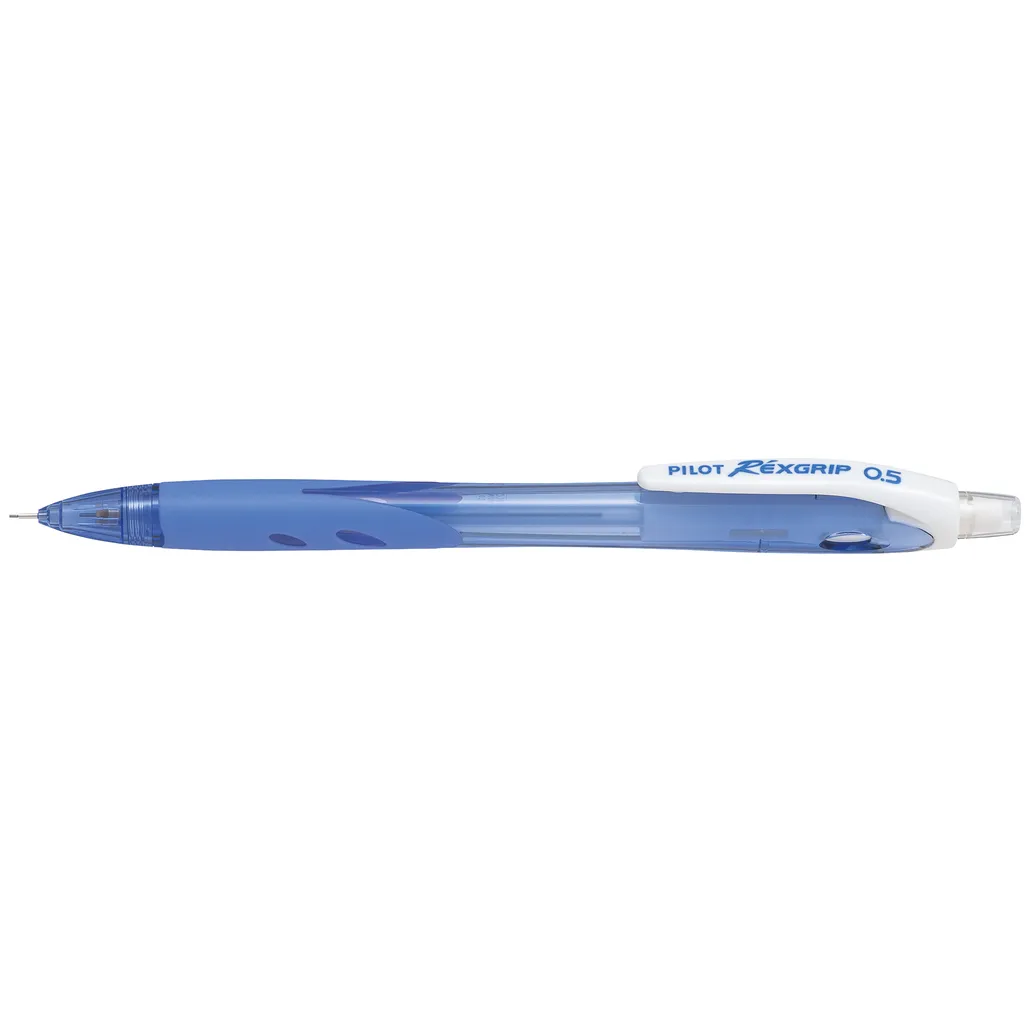 rexgrip clutch pencil - 0.5mm light blue barrel - light blue