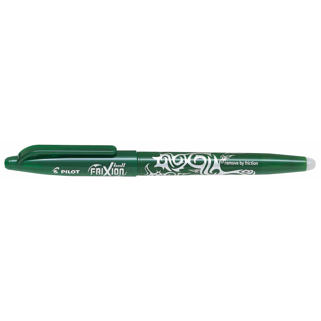 bl-fr7 frixion rollerball stainless steel tip pen - 0.7mm - green
