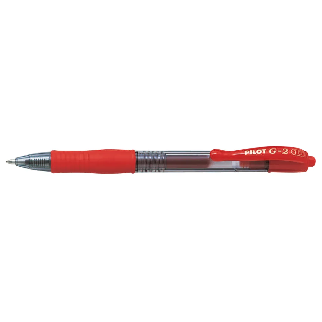 bl-g2 retractable gel rollerball pens - 1.0mm - red
