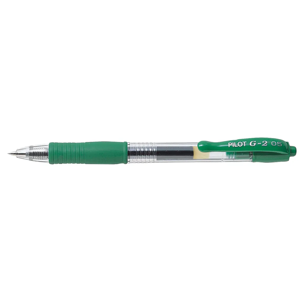 bl-g2 5 retractable gel rollerball pen - 0.5mm - green