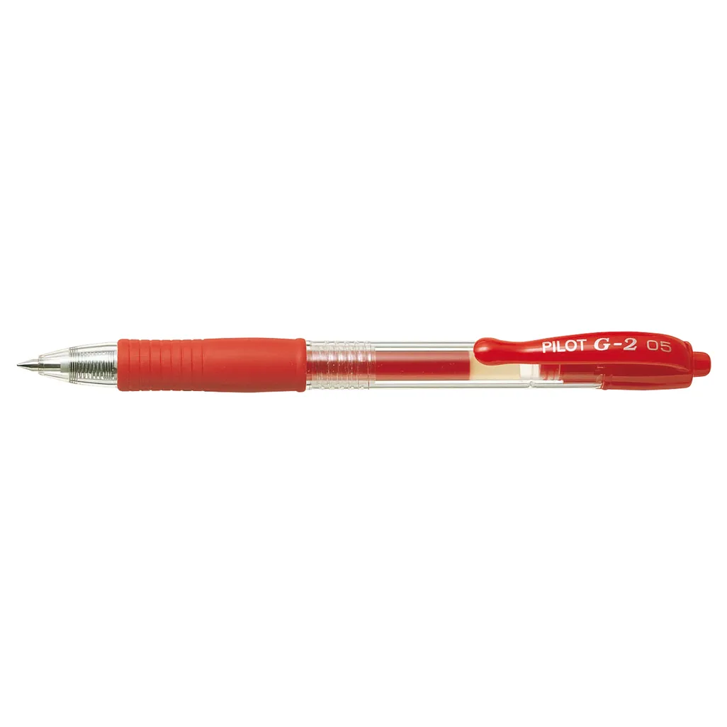 bl-g2 5 retractable gel rollerball pen - 0.5mm - red