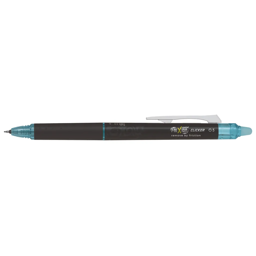 bl-rt-fr5 frixion ball clicker pen - 0.5mm - light blue