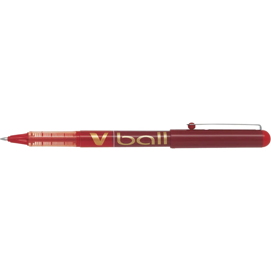bl-vb7 v ball liquid ink rollerball pen - 0.7mm - red