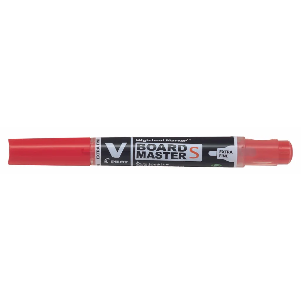 v board slim whiteboard marker - 1.3mm - red