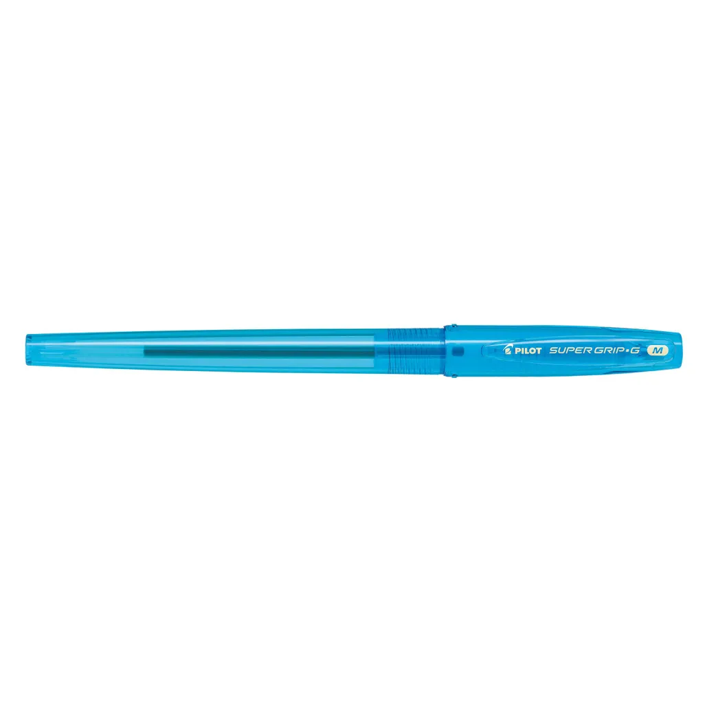 bps-gp super grip g ballpoint pen - 1.0mm - light blue