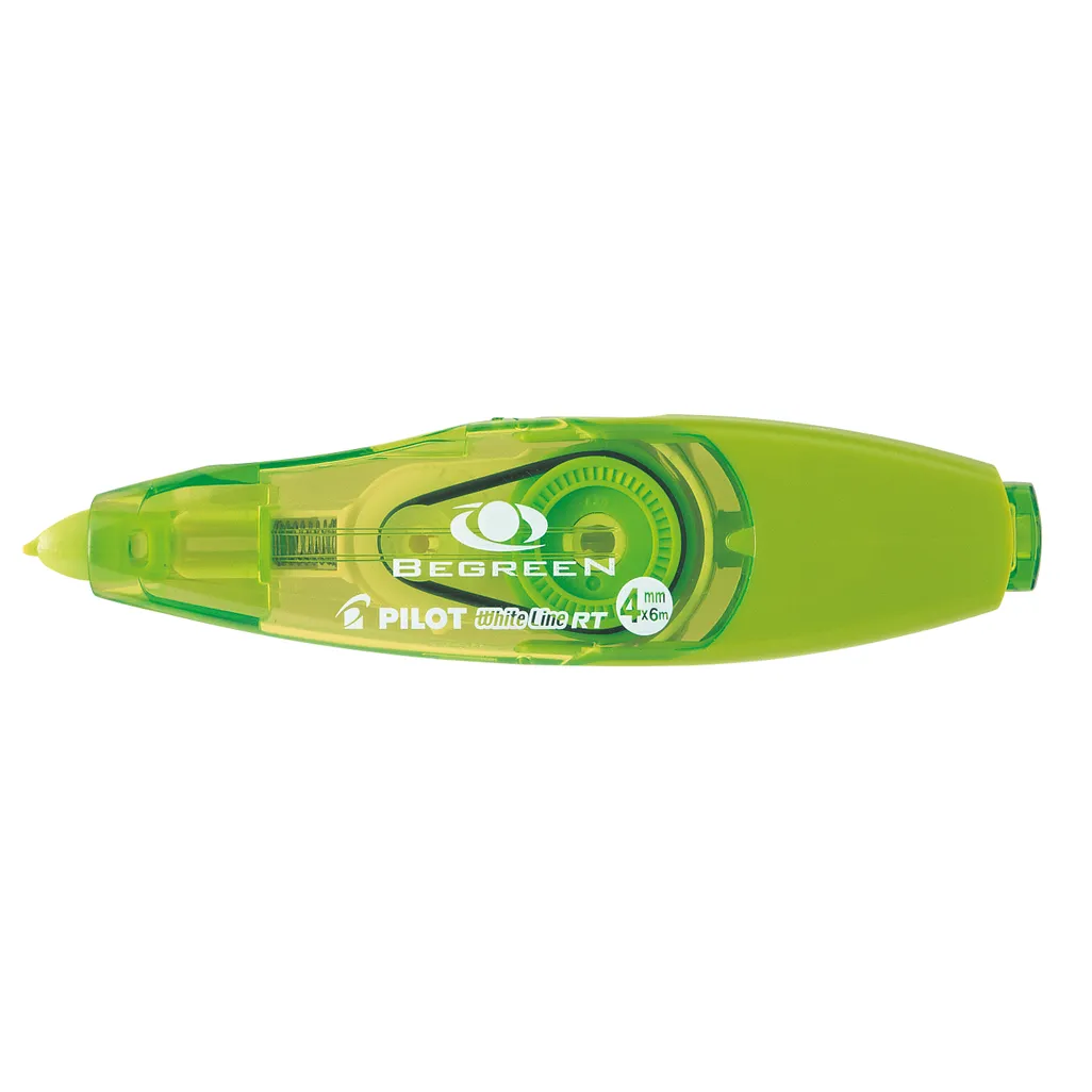 retractable correction tape & refill - 4mm x 6m - green