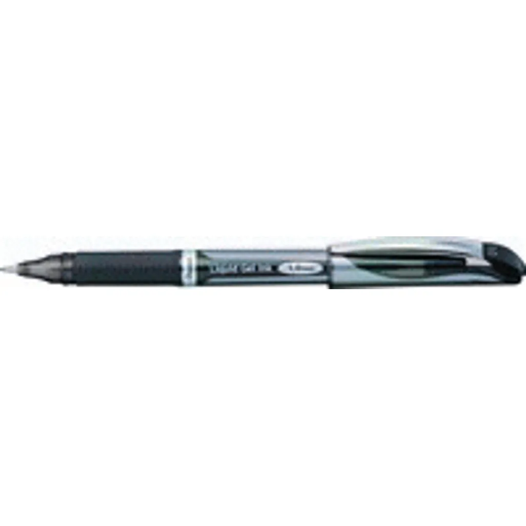 energel metal tip refillable rollerball pen - 1.0mm - black