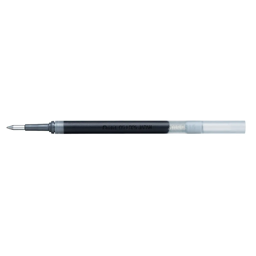 energel retractable gel rollerball pen - 0.5mm refill - black