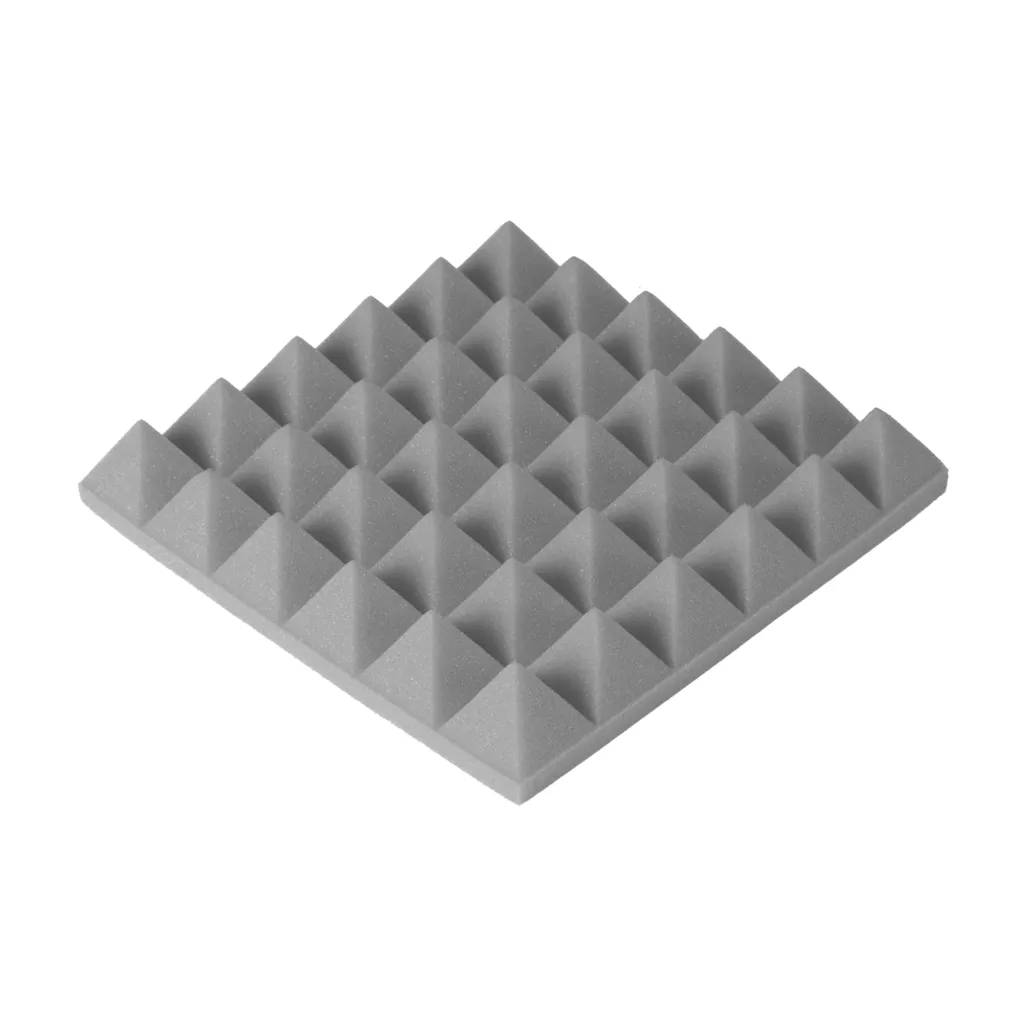 accoustic pyramid panel - 300 x 300mm - light grey