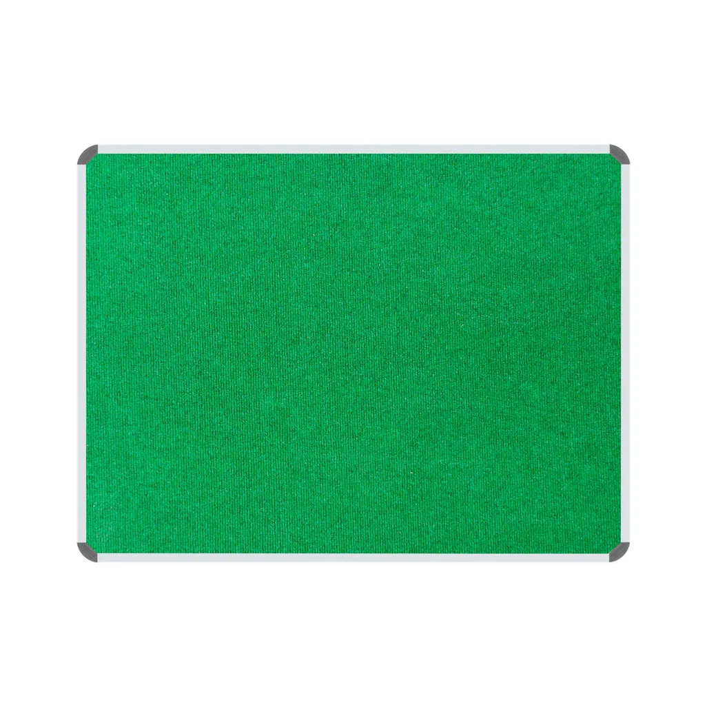 aluminium frame bulletin boards - 900 x 900mm - palm green