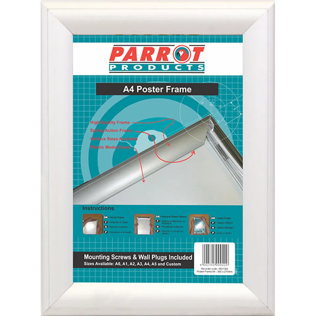 mitred corner poster frames & hanging systems - a4