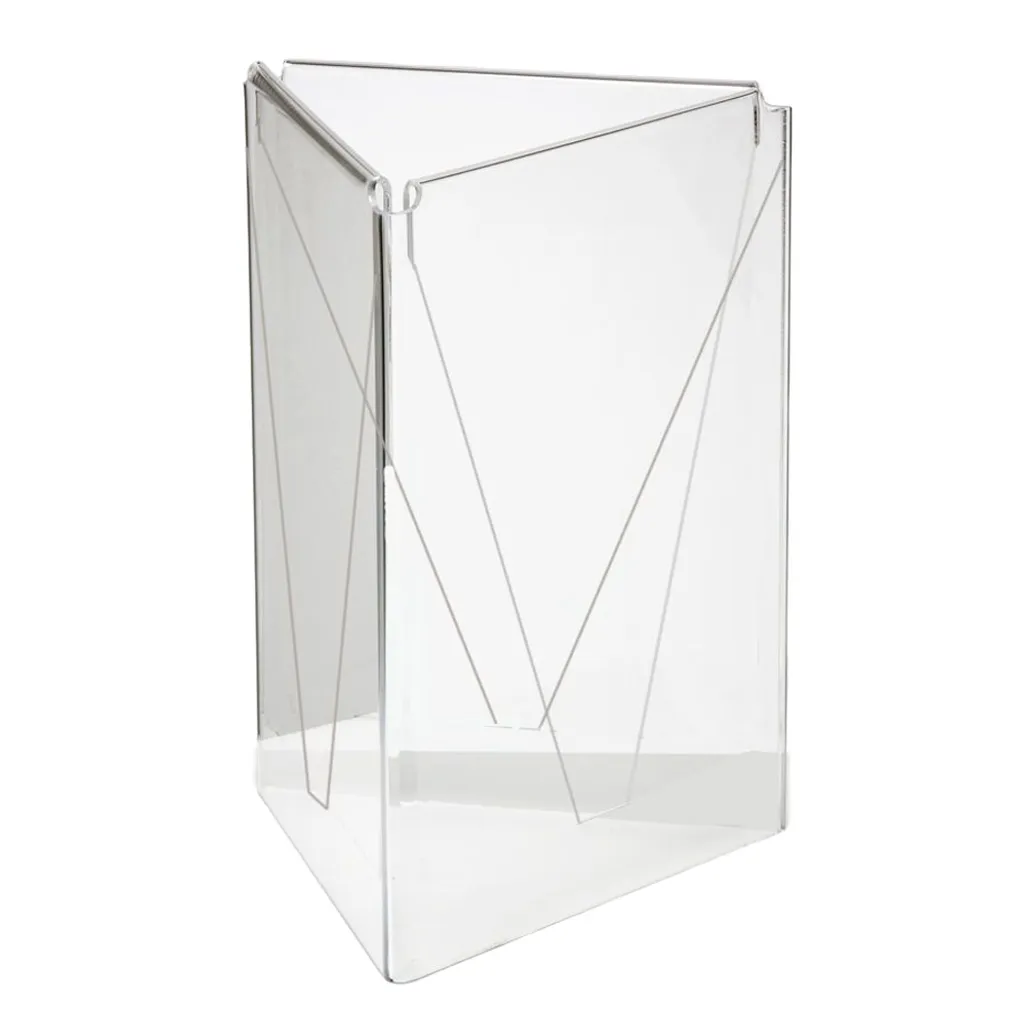 acrylic display holders - 3 sided table talker
