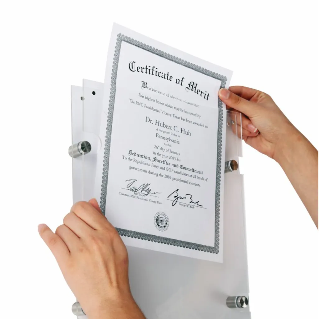 certificate holder - a3