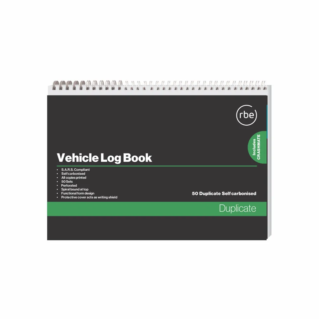 motor vehicle log book & drivers trip schedule - motor vehicle log book, spiral bound, a5