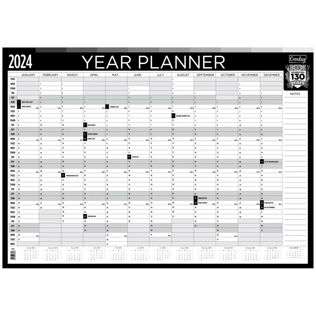 year planner - 800 x 600mm