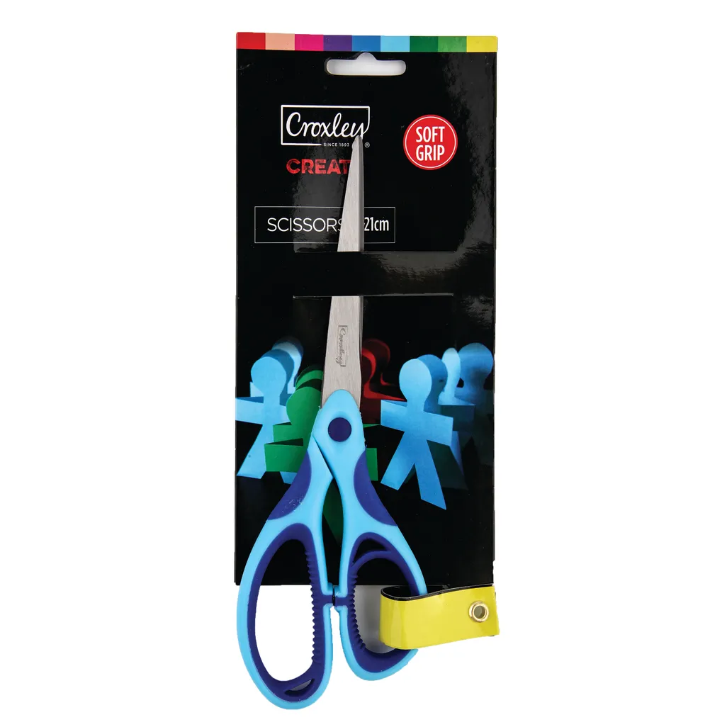 scissors - 21cm - blue