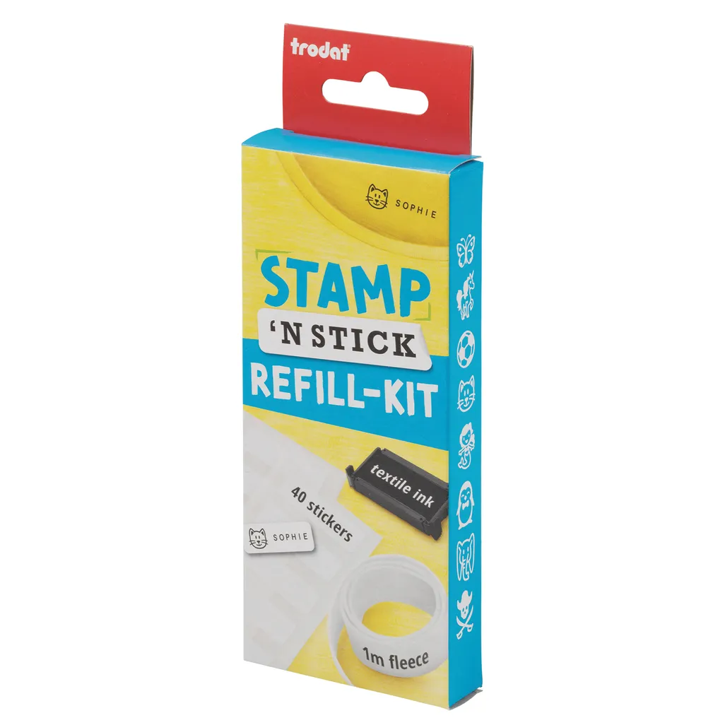 stamp 'n stick - refill kit - black ink