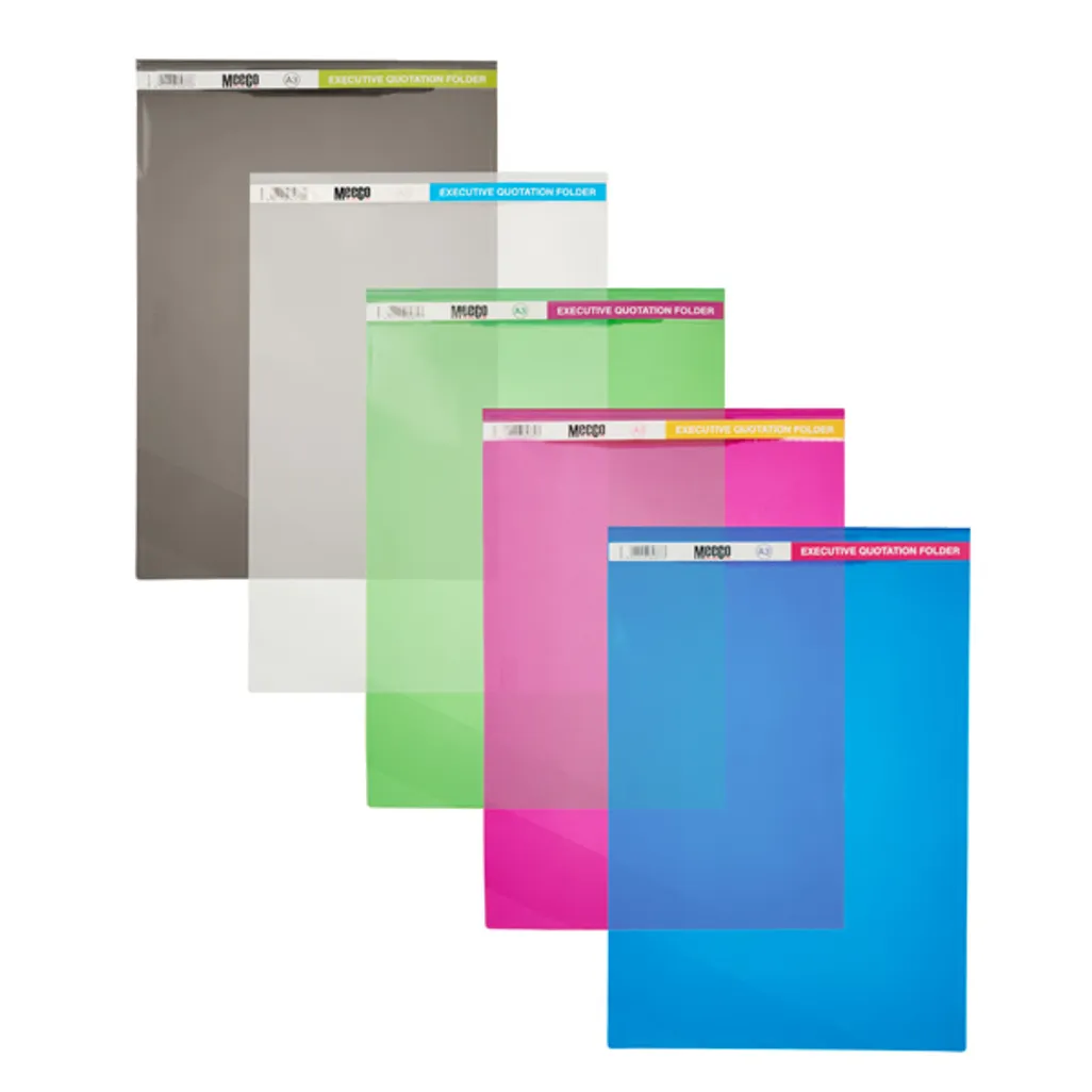 premium quotation folders - landscape - a3 - green