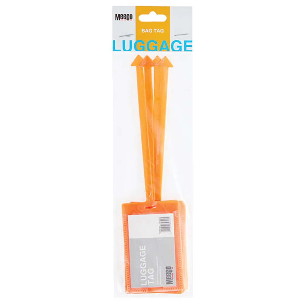 luggage tags - luggage tags - orange