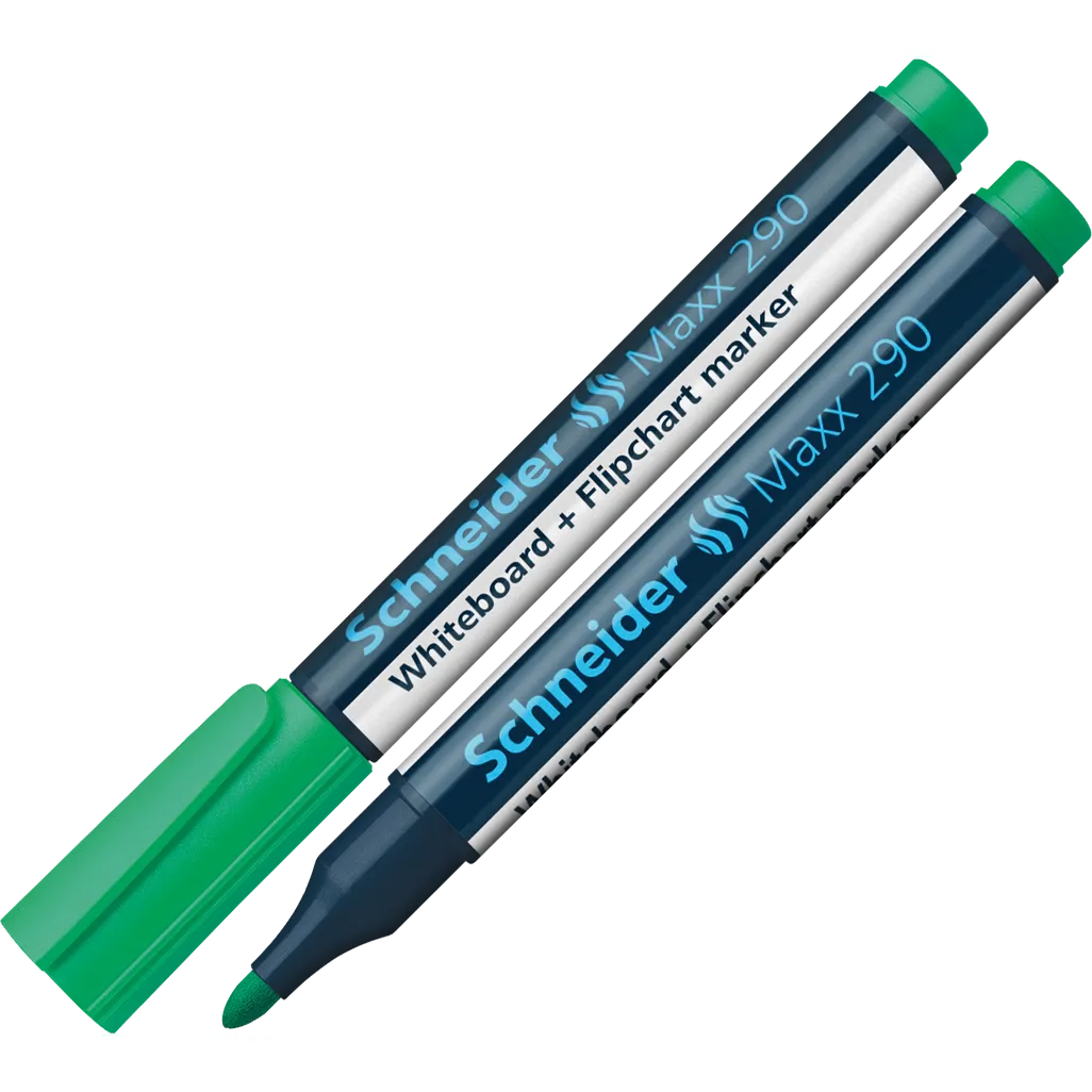maxx 290 whiteboard/flipchart markers - 2-3mm - green