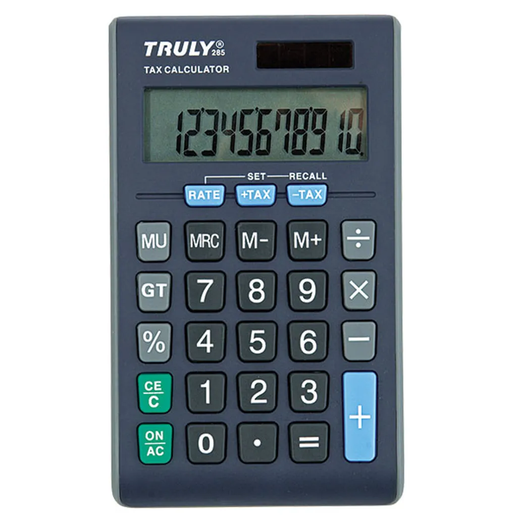285 premium handheld tax calculator - 10-digit