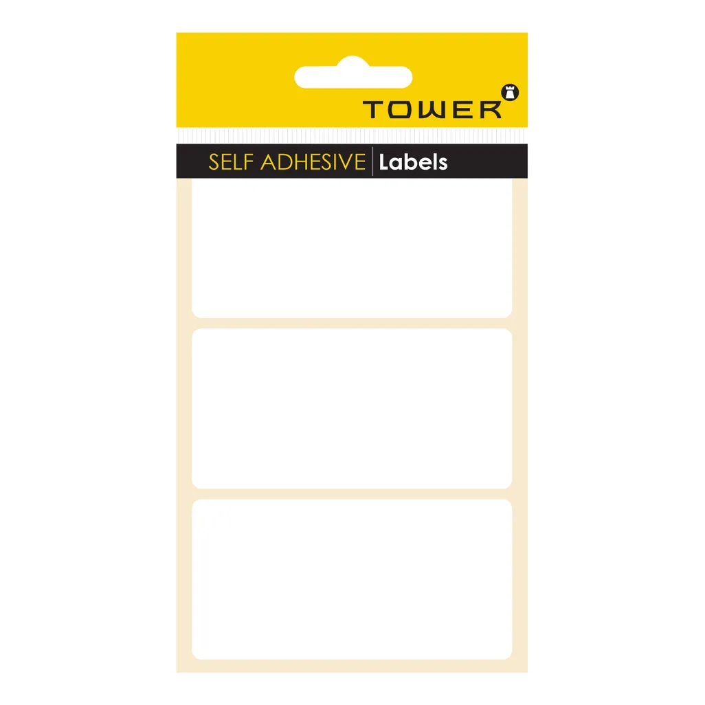 white sheet labels - 100 x 50mm - white - 69 pack