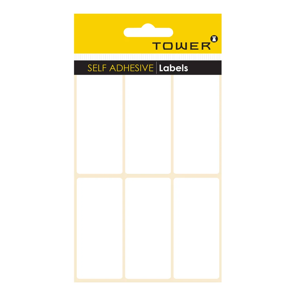 white sheet labels - 75 x 34mm - white - 120 pack