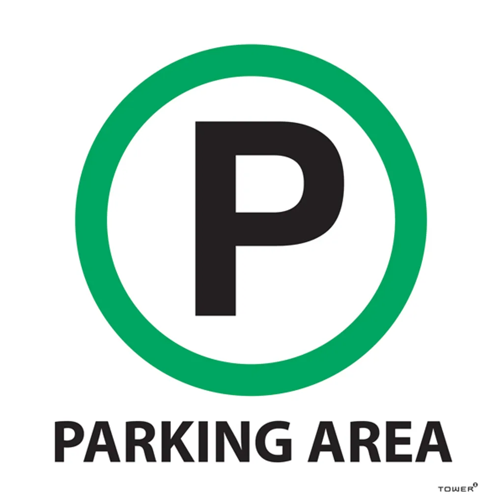 abs signs - parking - green & white