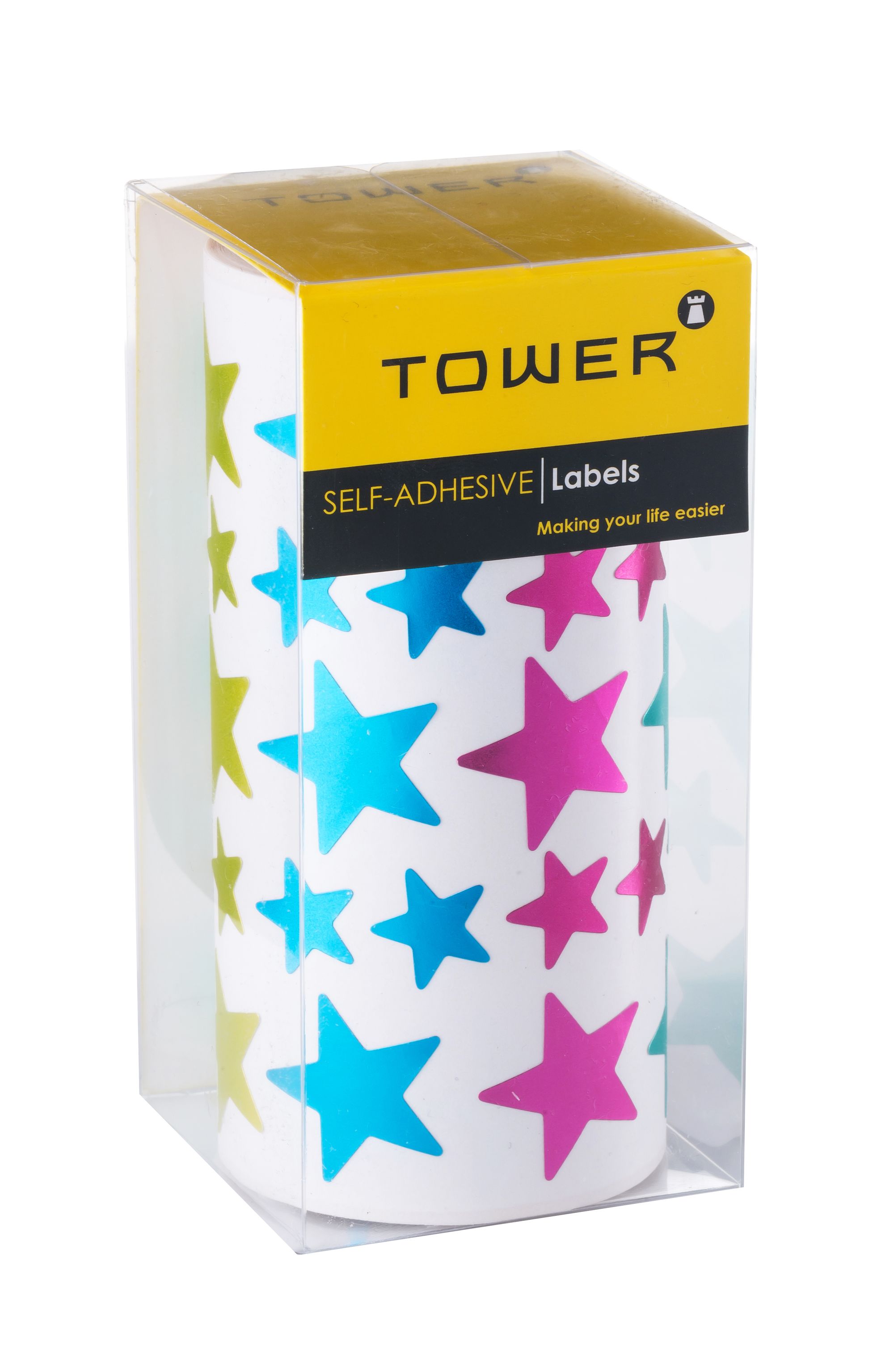 teachers stickers & star ranges metallic large stars assorted 700