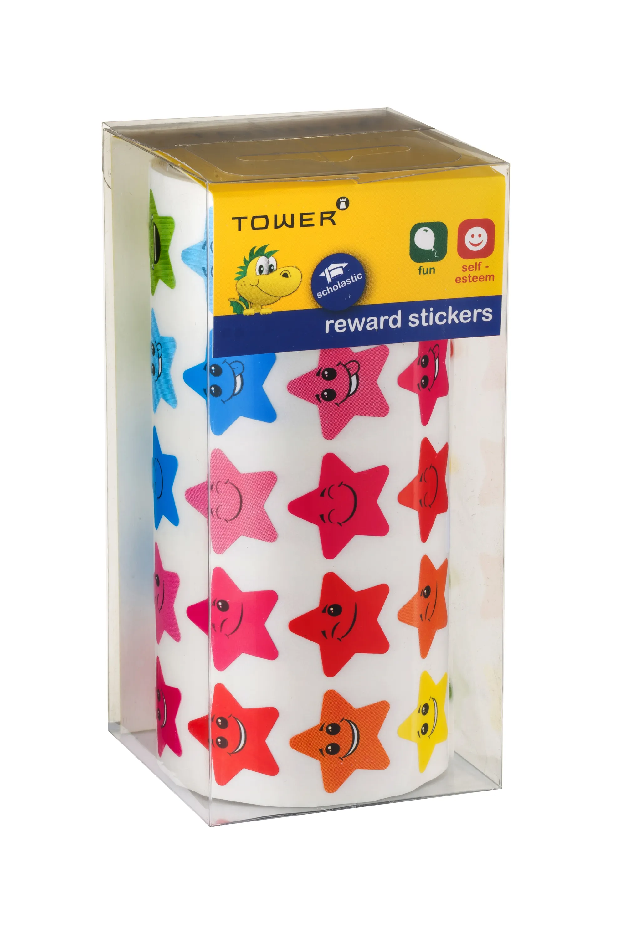 teachers stickers & star ranges stars with faces assorted 1000