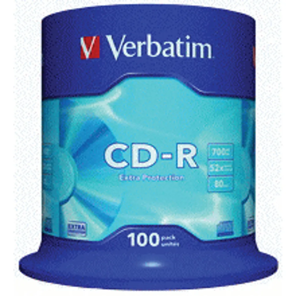 cd-r 52x - 700mb non print, with extra protection - 100 pack