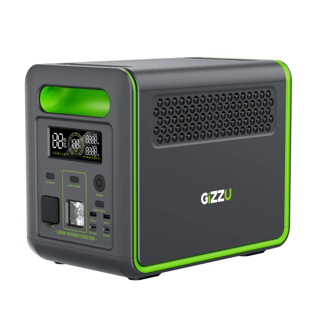 gizzu hero 1024wh/1000w ups fast charge lifepo4 portable power station Gizzu