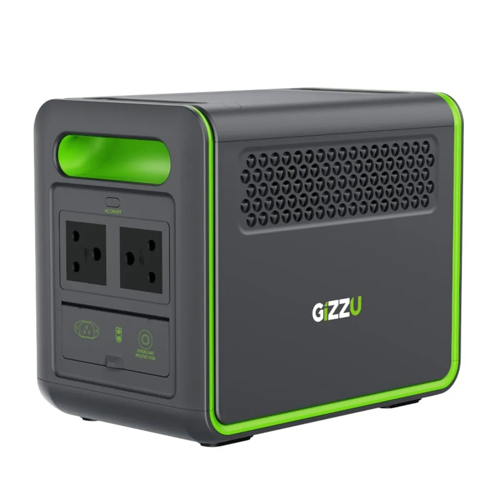 gizzu hero 1024wh/1000w ups fast charge lifepo4 portable power station