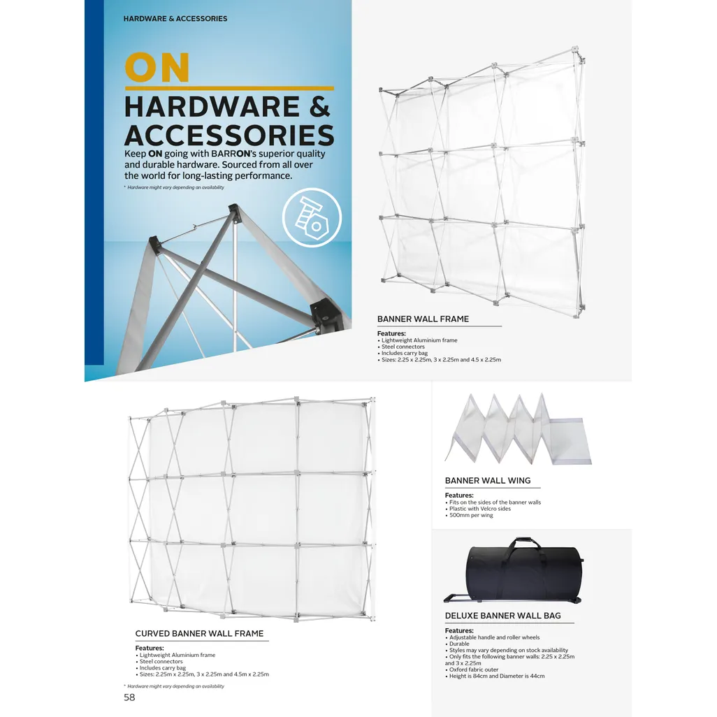 Banner Wall Standard Single Sided Frame Three6ixty