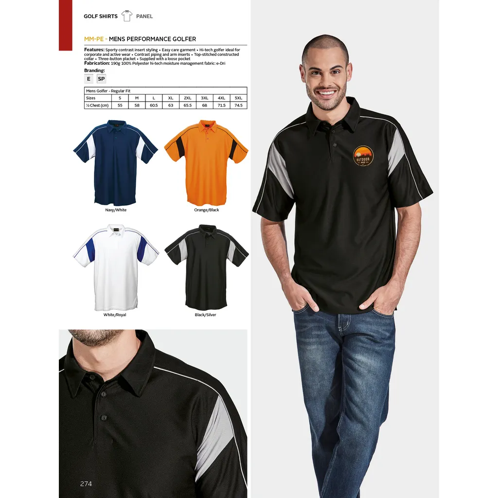 Mens Performance Golfer Disrupt Shop